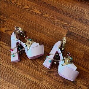 crowned charmer platform heels